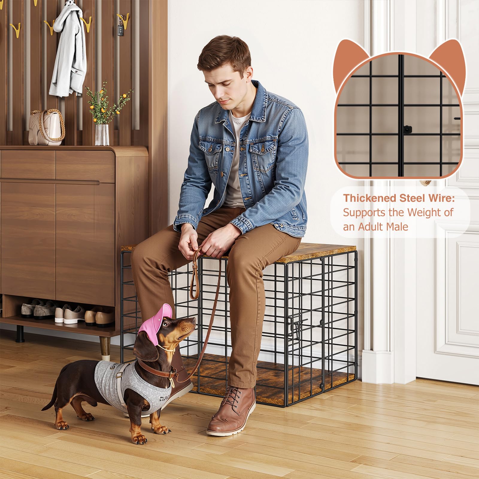 Rechgosh secure safety lock prevents escapes for small dogs.