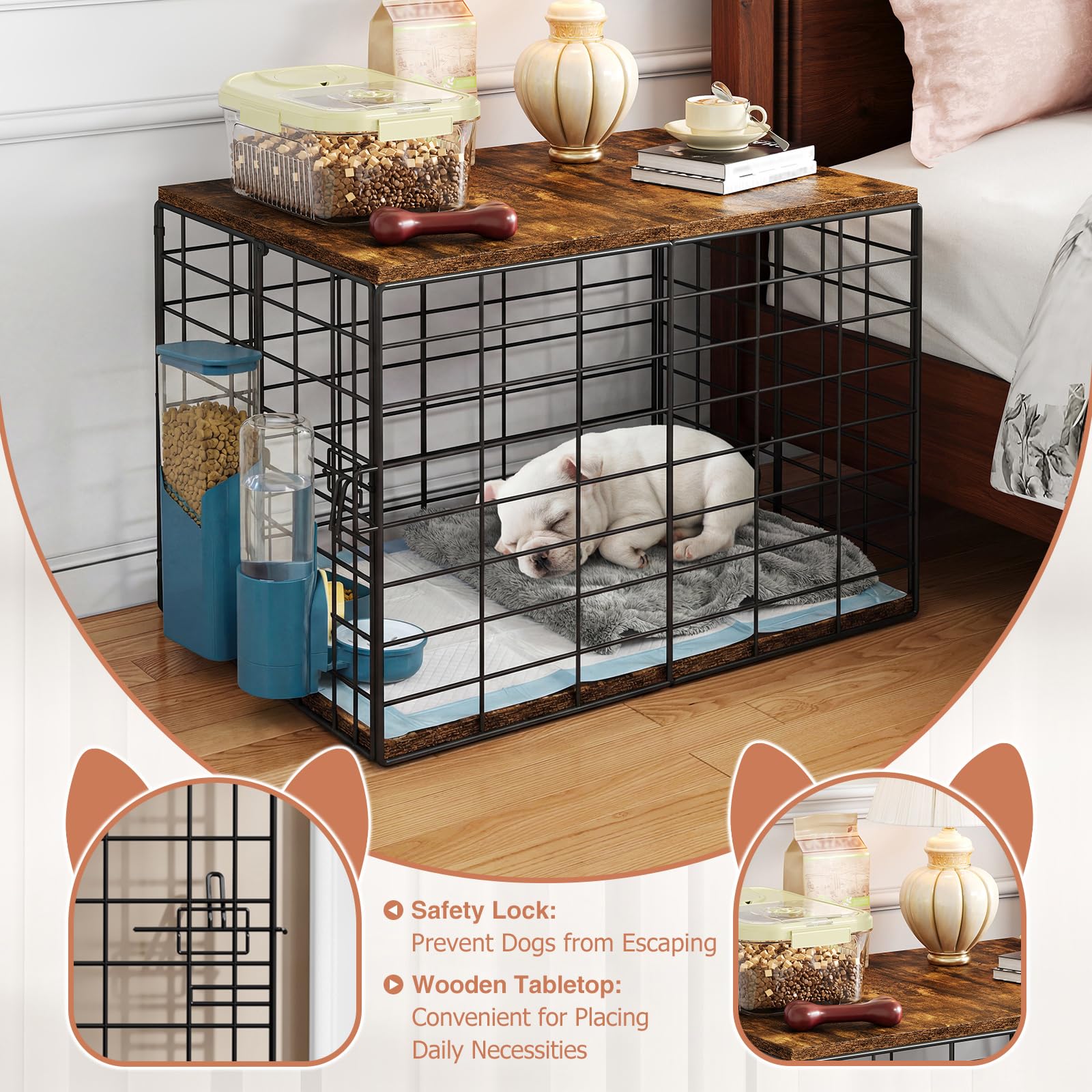 Rechgosh thickened metal wire resists chewing for durability.