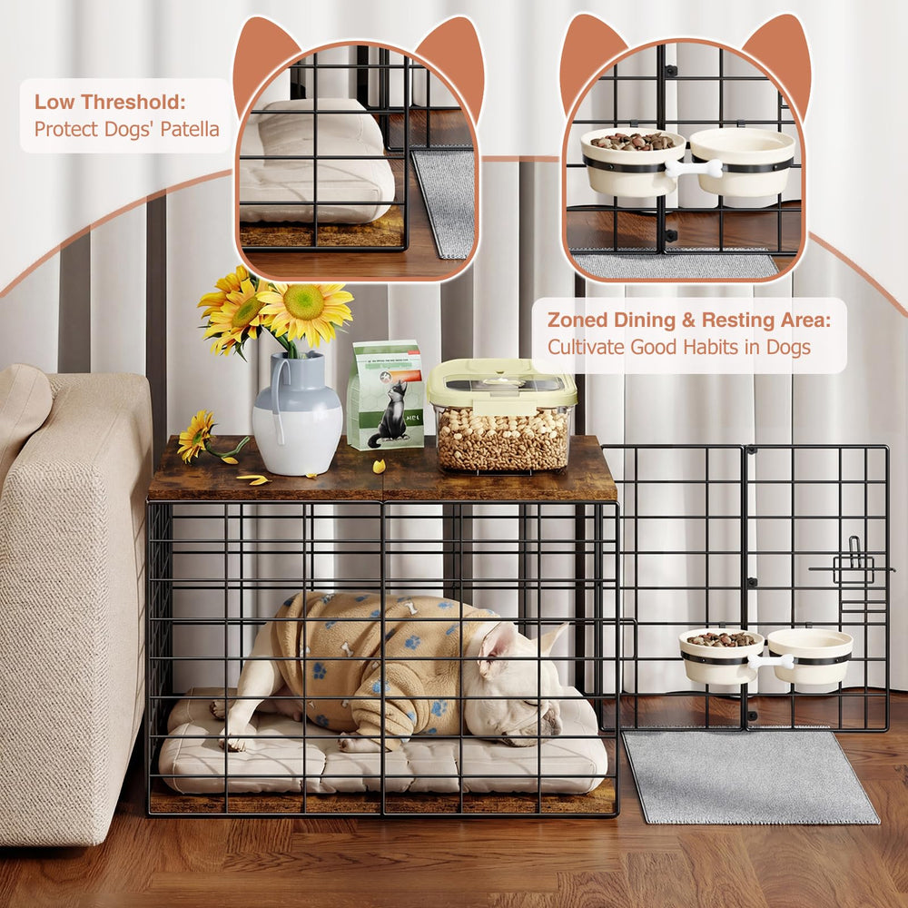 Rechgosh ventilated wooden base keeps your dog cool and comfy.