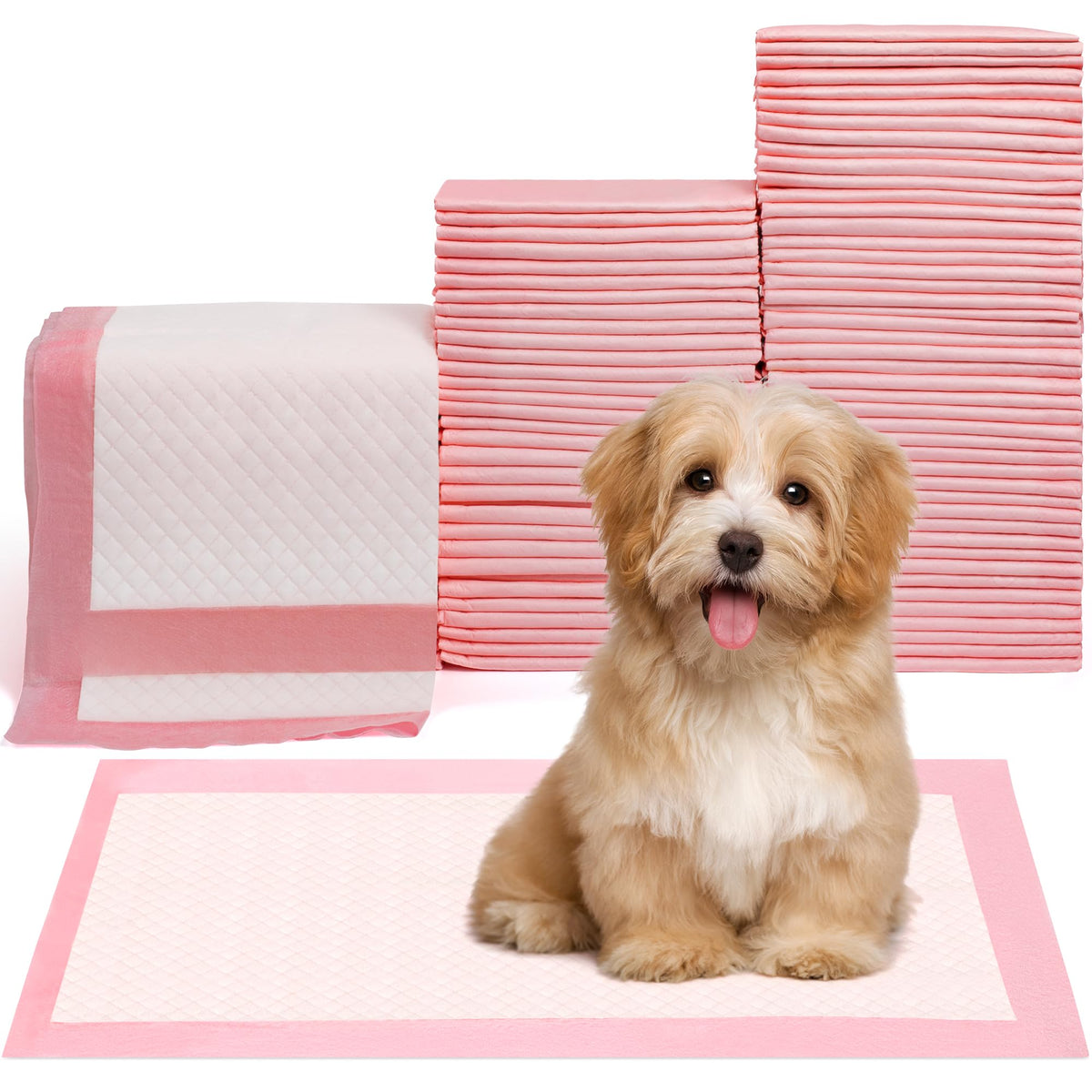Red Rabbits potty pad with absorbent core for mess control