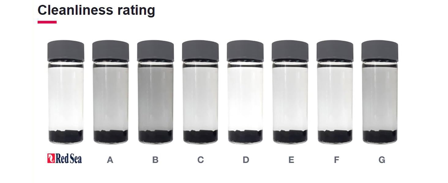 Red Sea Reef SPEC Carbon granular media promotes water clarity and effective filtration.