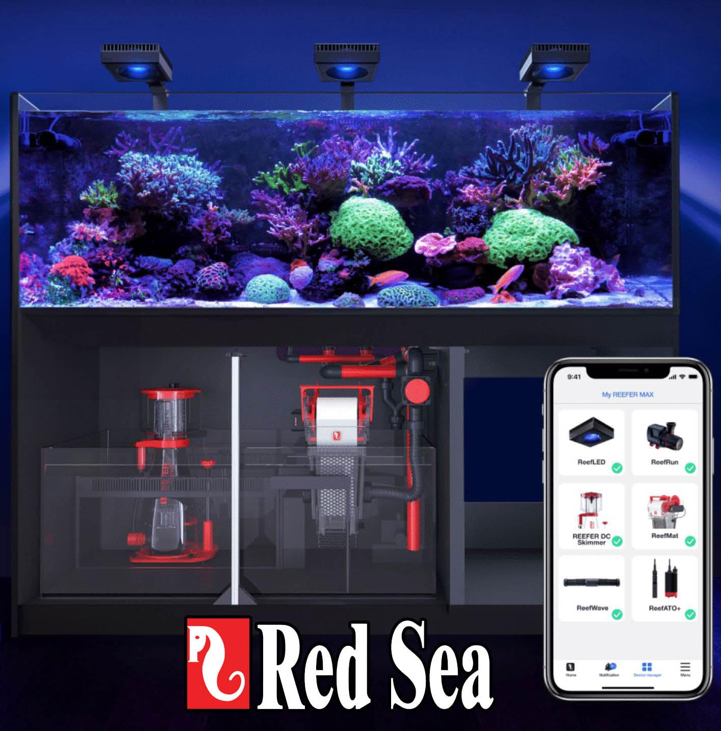 Red Sea Reef SPEC Carbon in-tank use supports low phosphate output.