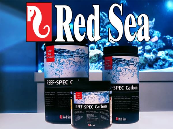 Red Sea Reef SPEC Carbon product packaging communicates marine and freshwater versatility.