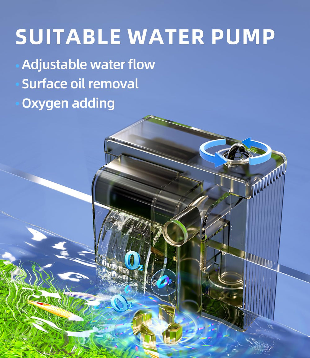 Red Tail Fish 3-in-1 filter plates highlighting efficient filtration for a healthy aquarium