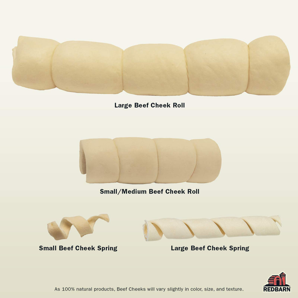 Redbarn Beef Cheek Rolls 12-pack, grain-free treat to entertain dogs responsibly.