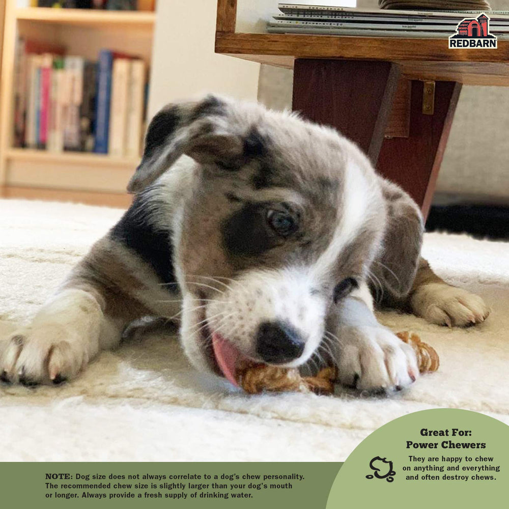 Redbarn Bully Barbells crafted from free-range, grass-fed beef for natural chews.