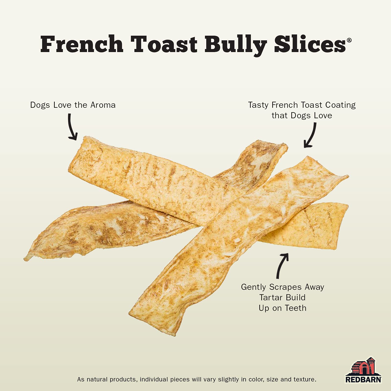 Redbarn Bully Slices showing cranberries and blueberries in the treat.