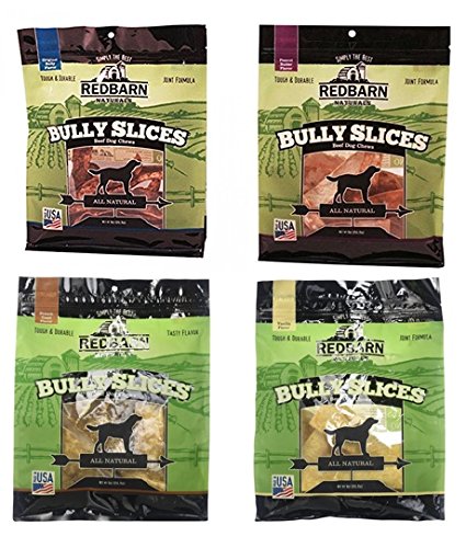 Redbarn Bully Slices packaging, ideal for long-lasting chew sessions.