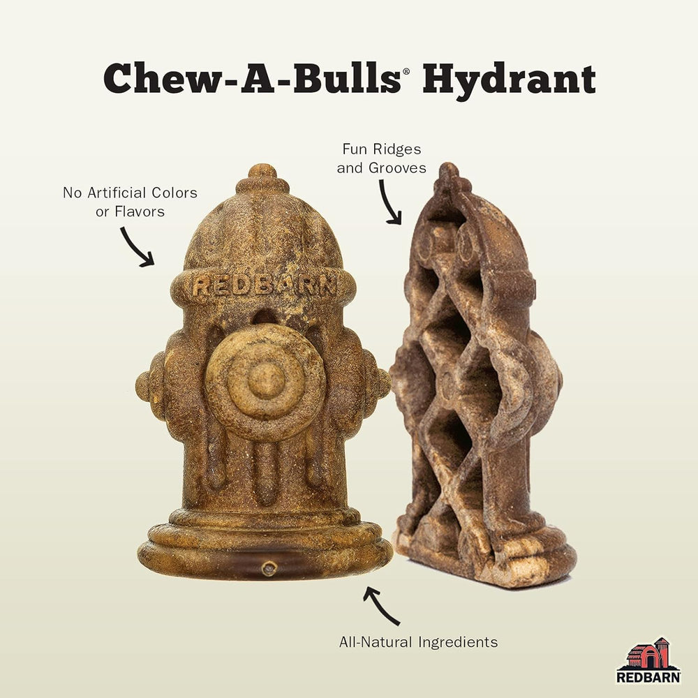 Redbarn Chew-A-Bulls daily oral care with grooved ridges for cleaning teeth