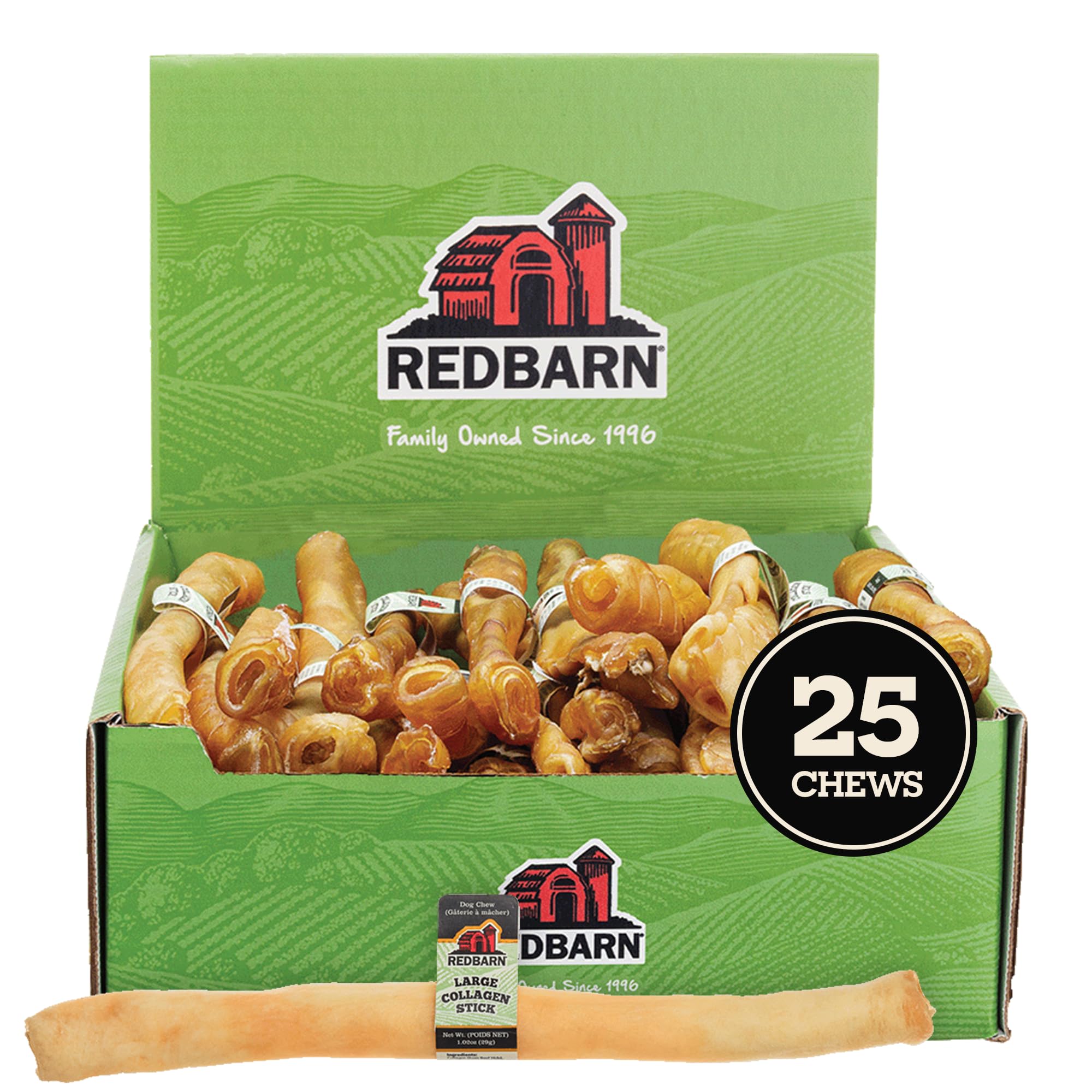 Redbarn Collagen Sticks in gnawing action for a long-lasting chew.