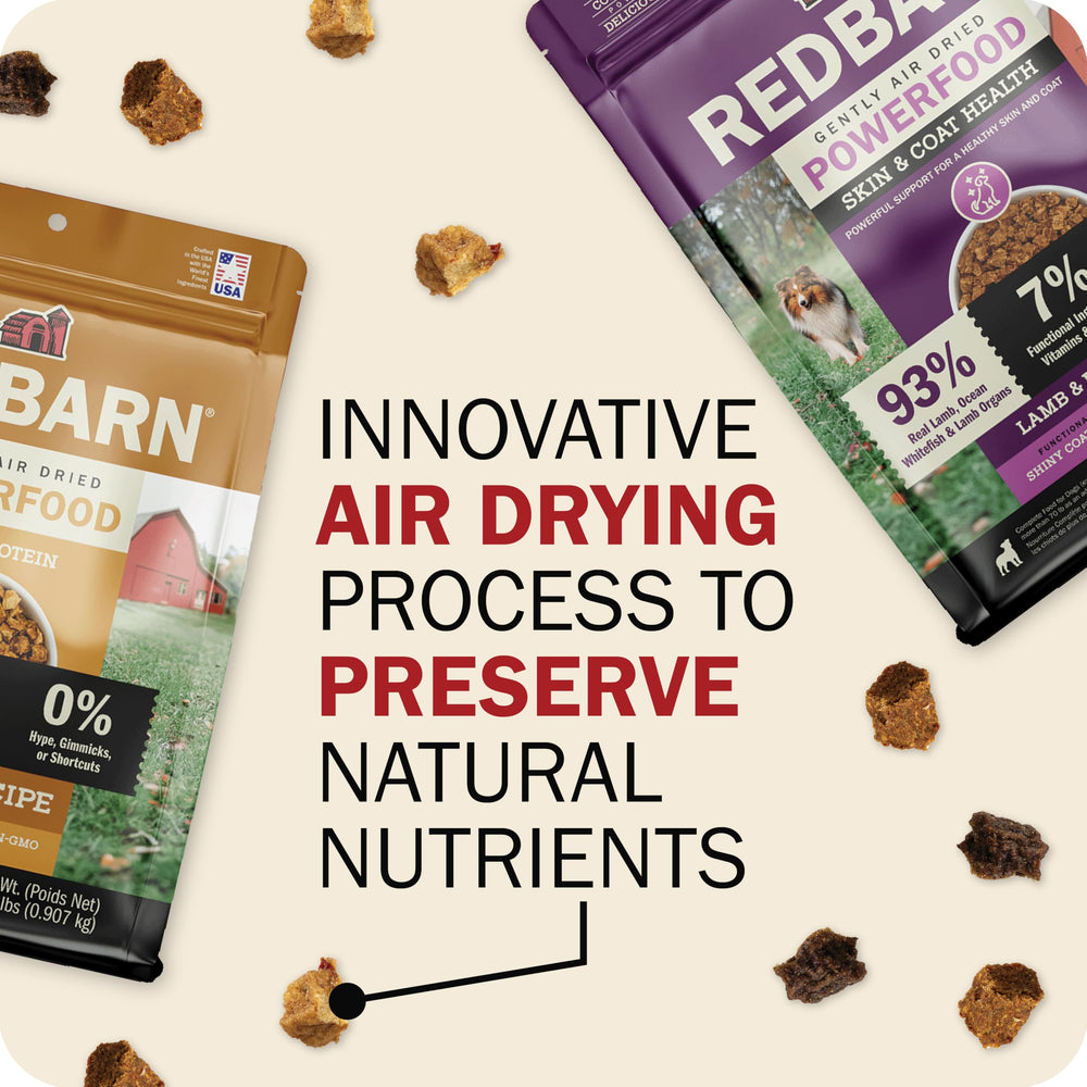 Redbarn Powerfood storage container shows resealability for freshness
