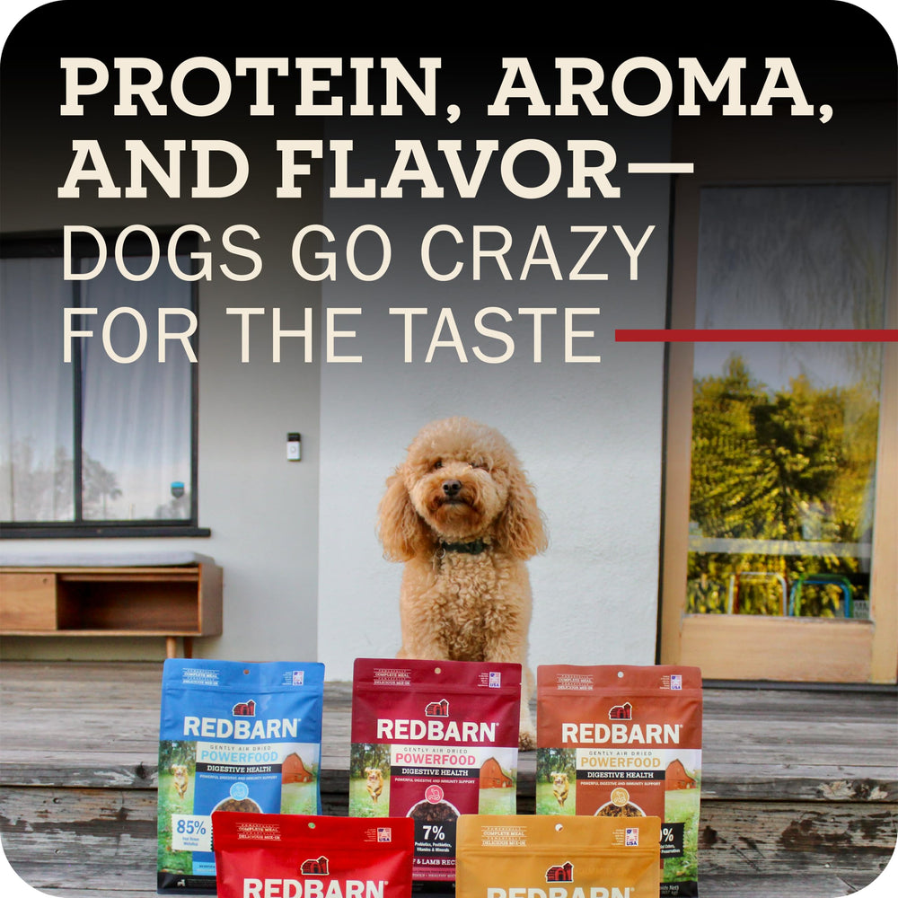 Redbarn Powerfood versatile serving options as complete meal or topper