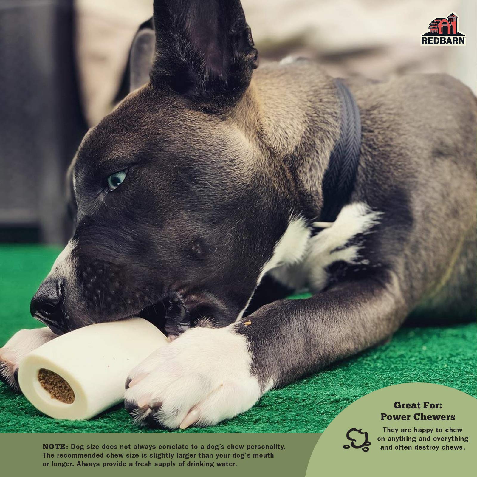Redbarn semi-moist filling adheres to bone walls for less mess.