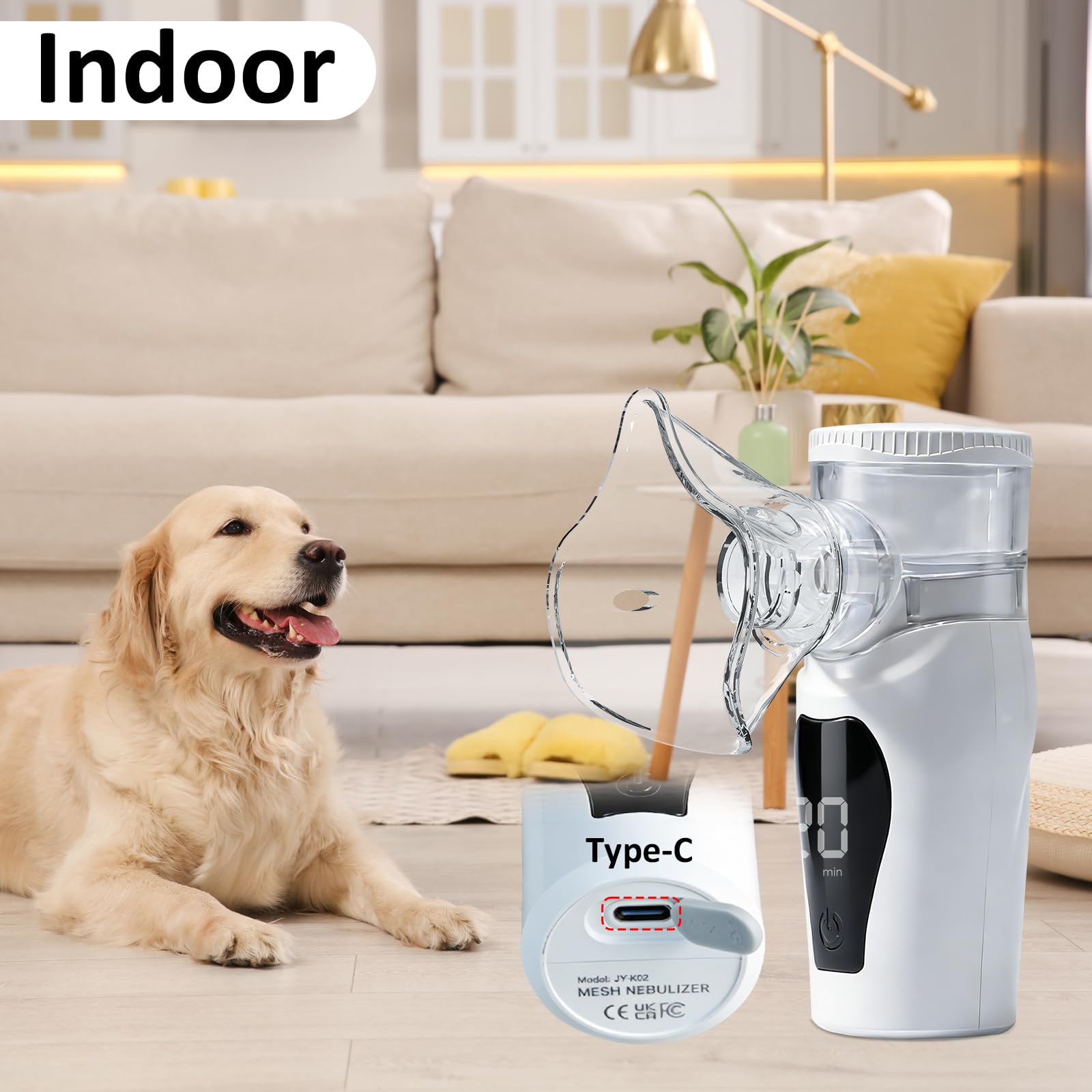 REDDODOU portable humidifier for outdoor walks with cat