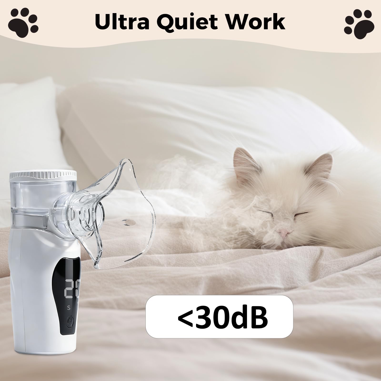 REDDODOU cat-friendly mask fits comfortably in home spaces