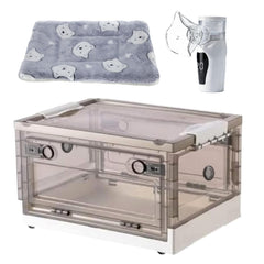 REDDODOU Pet Oxygen Chamber 55L with transparent shell for easy monitoring.