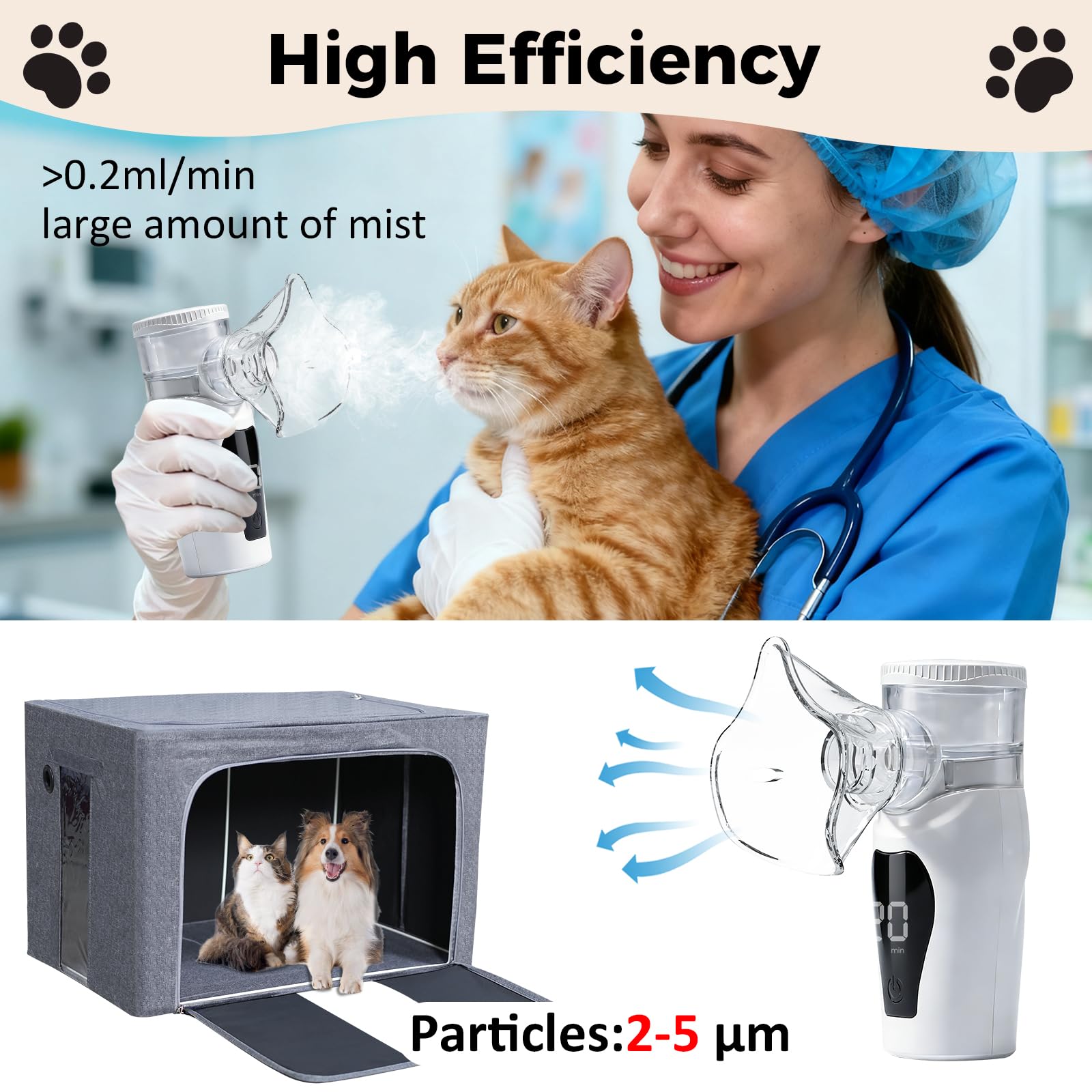 REDDODOU compact and quiet design helps keep pets calm
