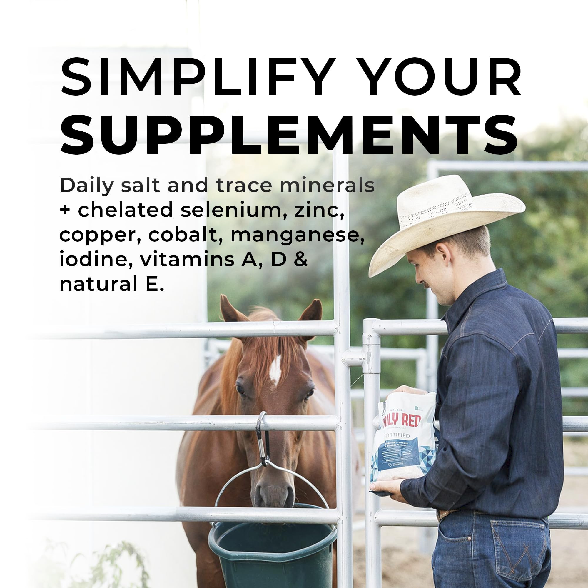 Redmond Daily Red bottle pour action, easy daily dosing to support electrolyte balance