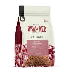 Redmond Daily Red Crushed minerals bottle pour improves hydration.