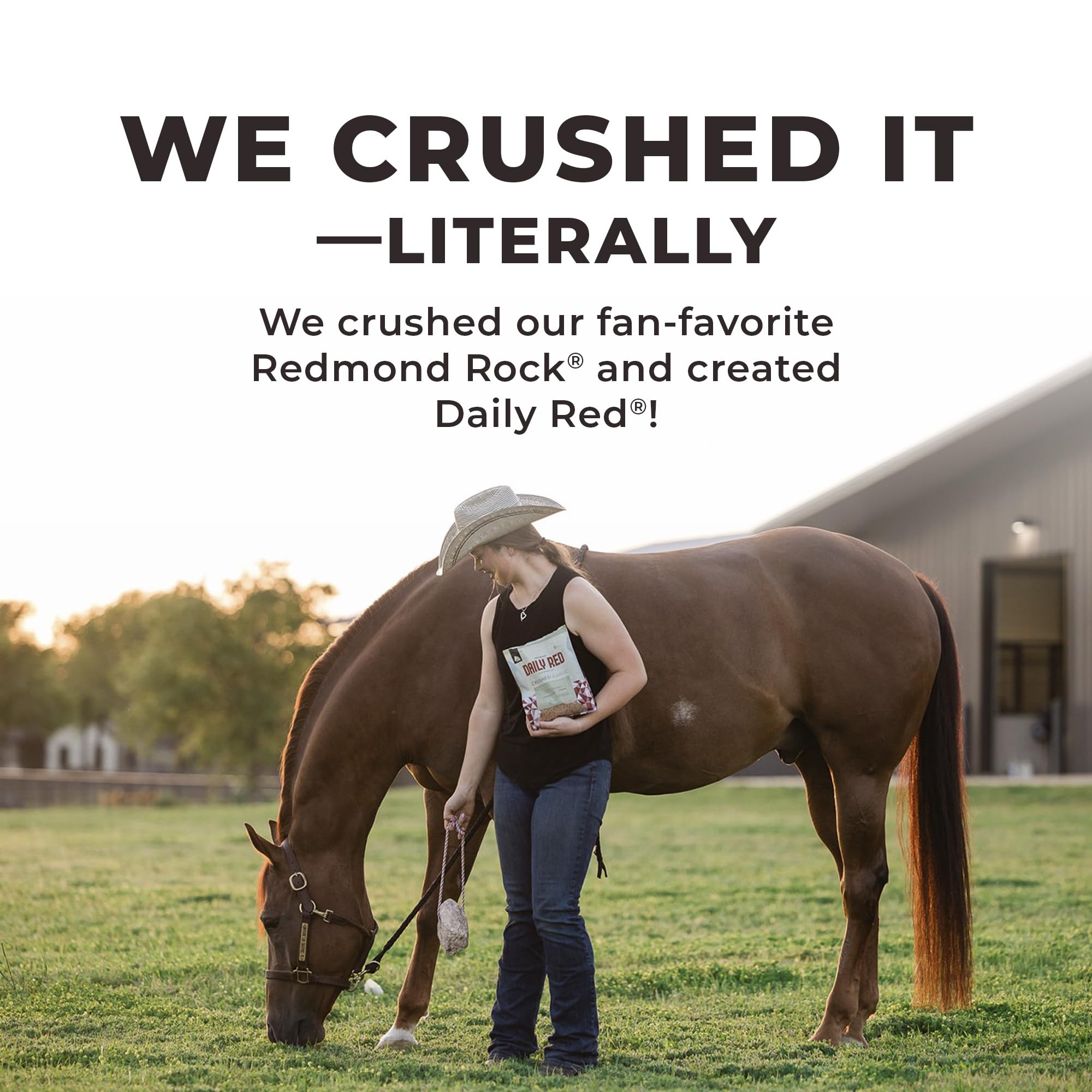 Fine grains of REDMOND Daily Red Crushed resemble natural rock salt texture.