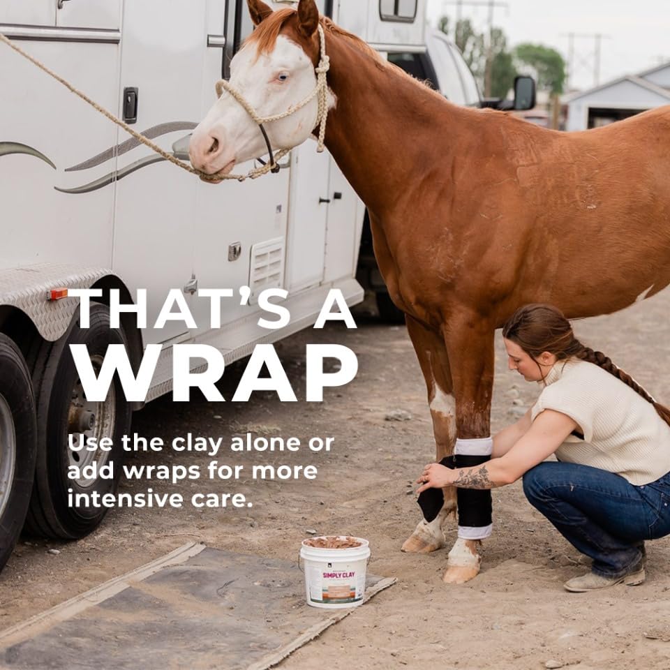 Hoof and leg care with Redmond Red Edge Equine Poultice pre-shoeing moisture and pliability
