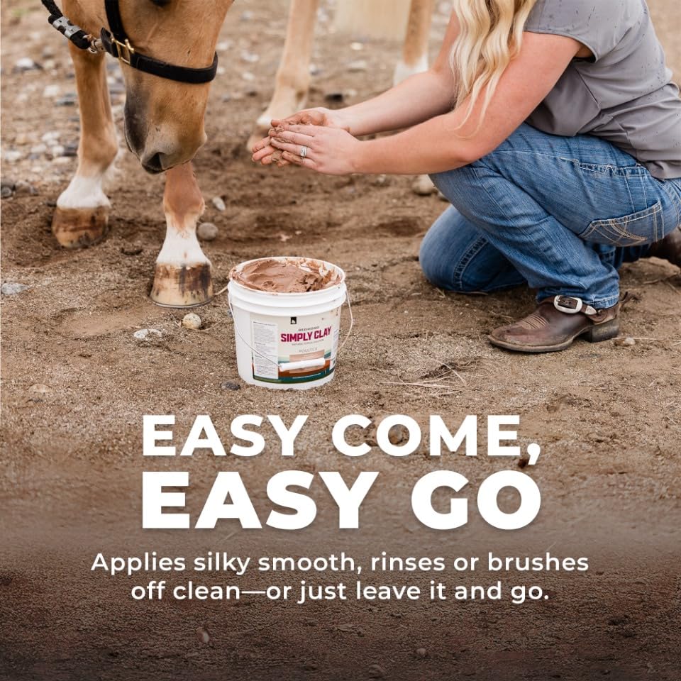 Close-up of the smooth texture of Redmond Red Edge Equine Poultice