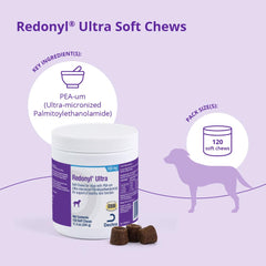 Close-up of Redonyl Ultra Soft Chews with soft texture