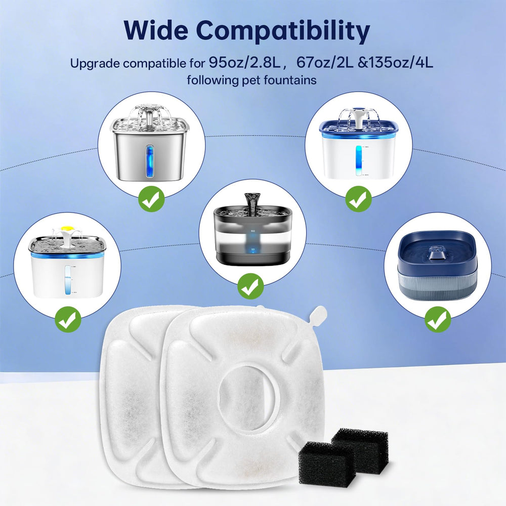 Redoso 16-pack pre-filter sponges reduce debris and hair before filtration.