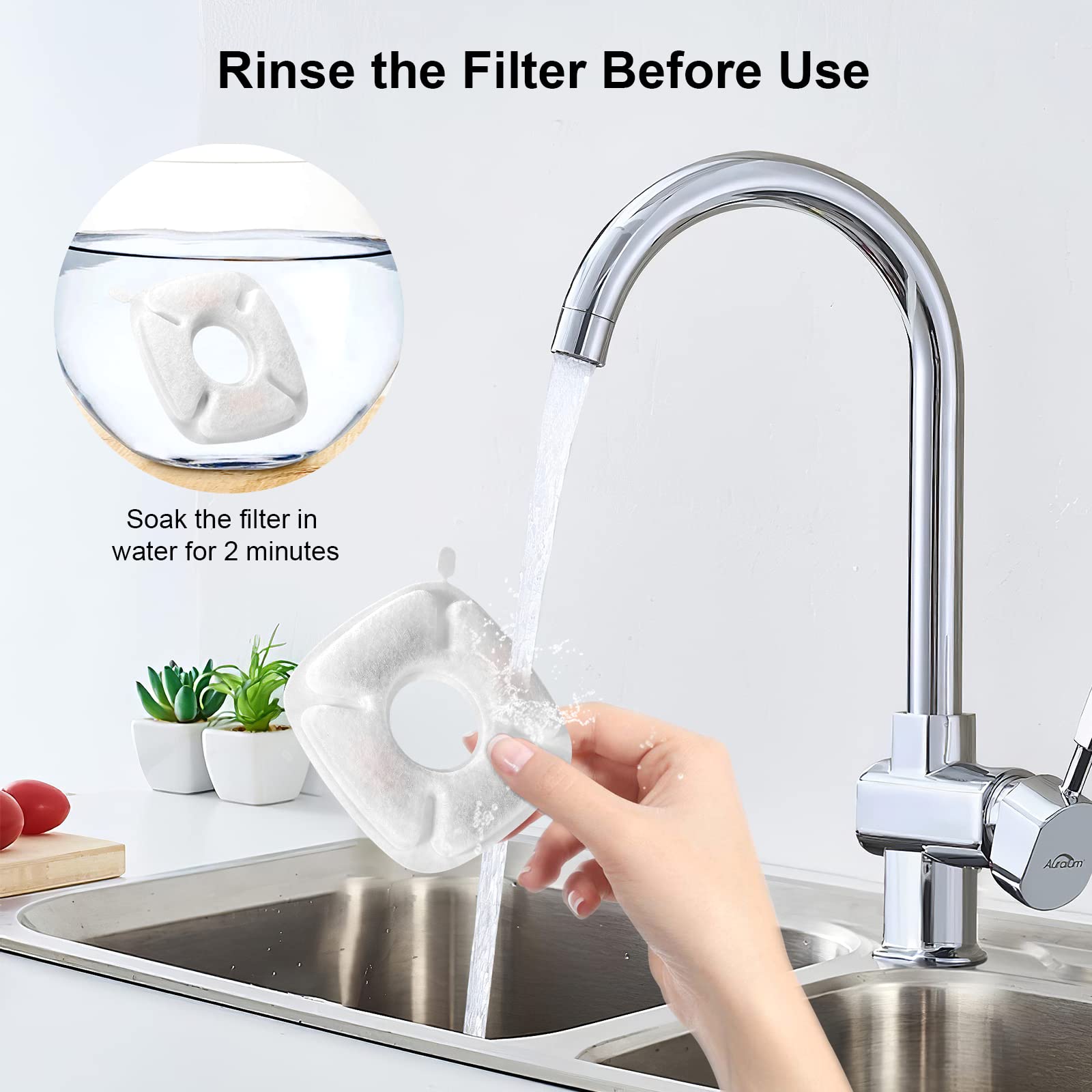 Redoso water quality filters help maintain fresh-tasting water for pets during daily use.