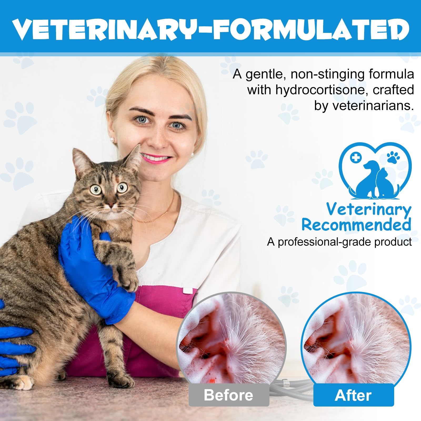 Redshine ear drops cat-care-use gentle routine ear care.