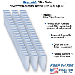 Reef Diaper filter sock element installation steps for easy, fast maintenance