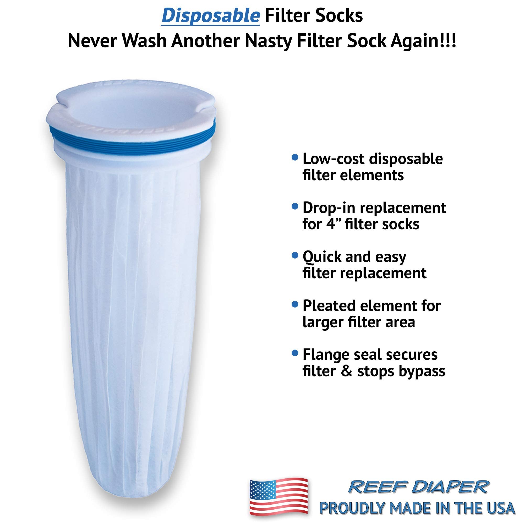 Reef Diaper reusable flange assembly simplifies maintenance