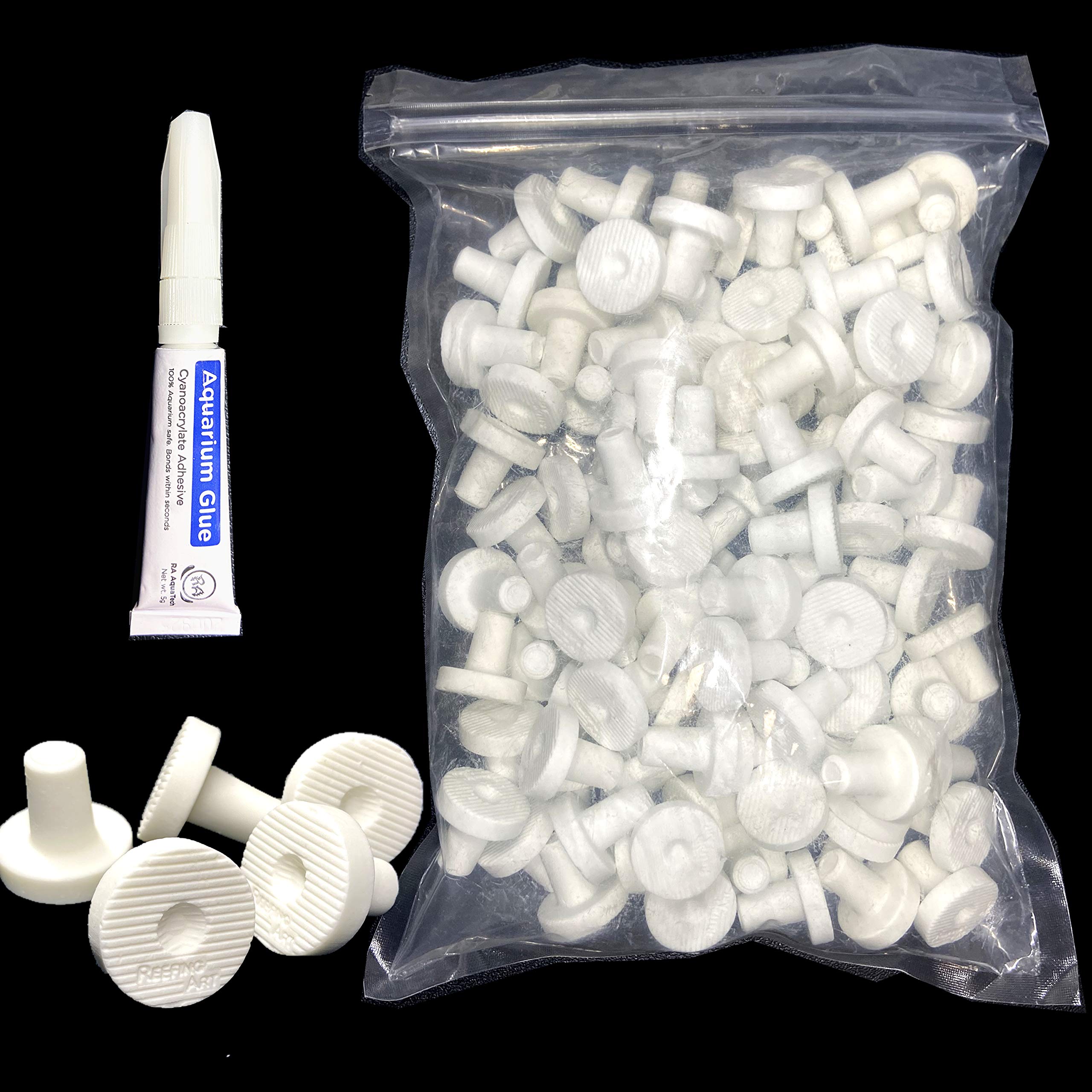 Reefing Art ceramic frag plug showcases kiln-fired durability for reef tanks.