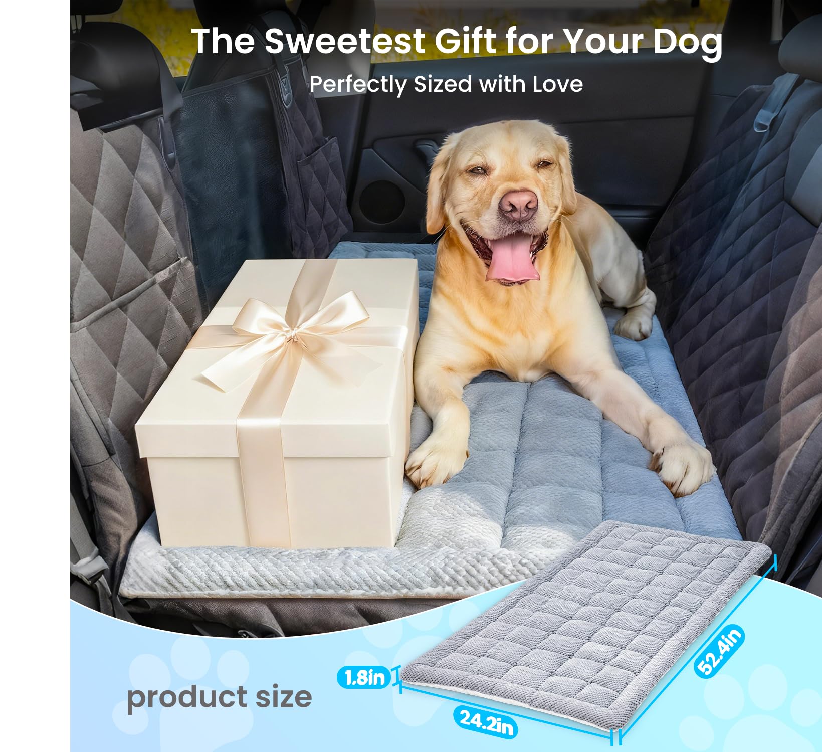 REEVAA dog bed chew-resistant material withstands curious pups during travel.
