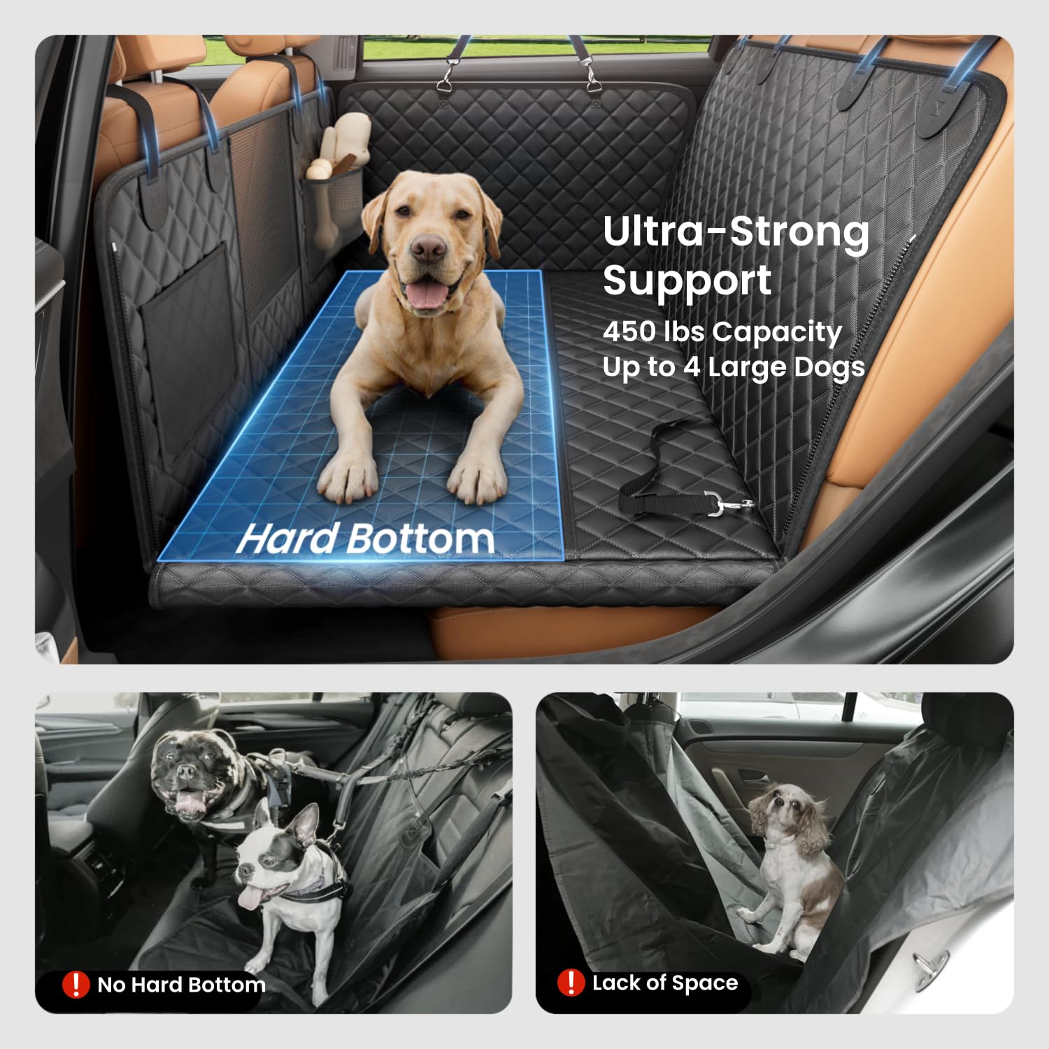 REEVAA honeycomb base shields interior with 450lbs anti-collapse support