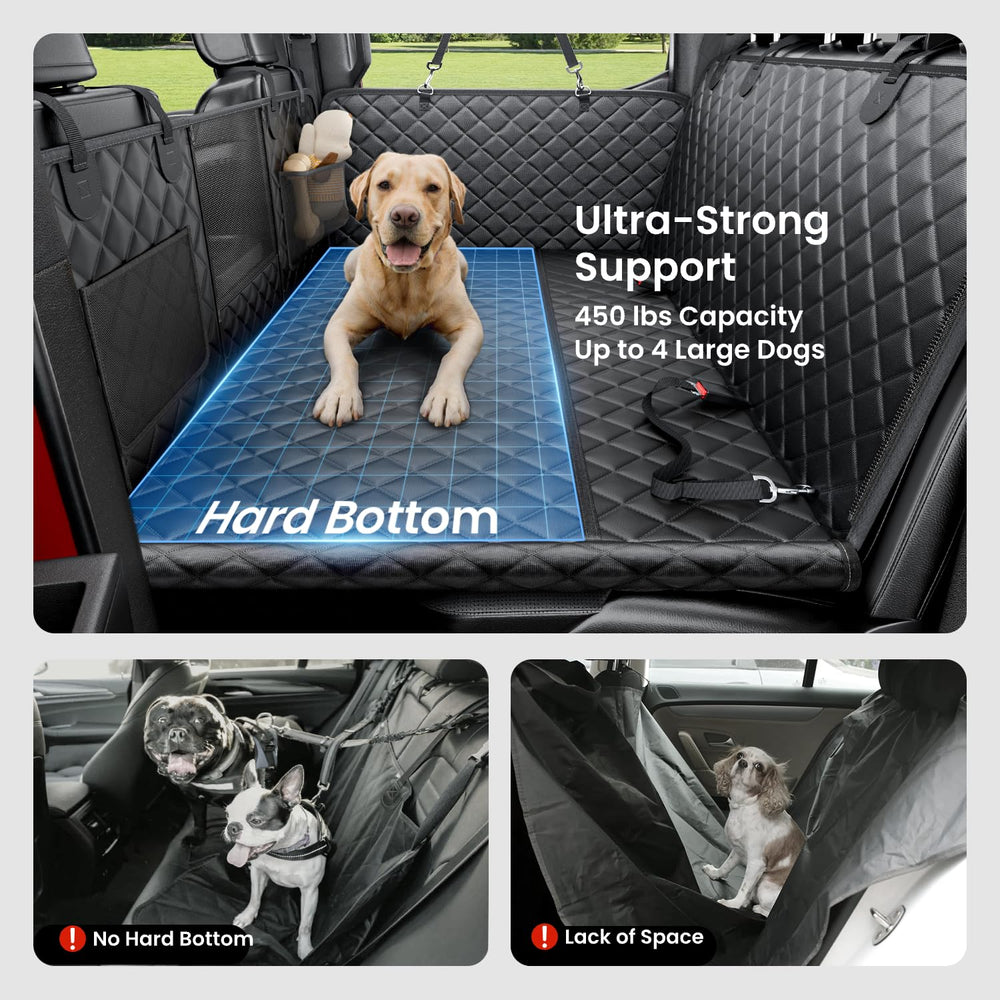 REEVAA honeycomb hard bottom supports up to 450lbs, preventing sag during sudden stops.