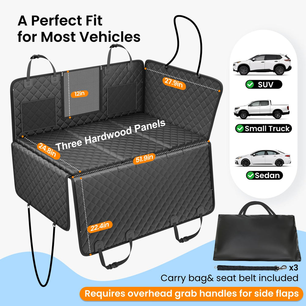 Precision fit for SUVs and small trucks with secure anchors.