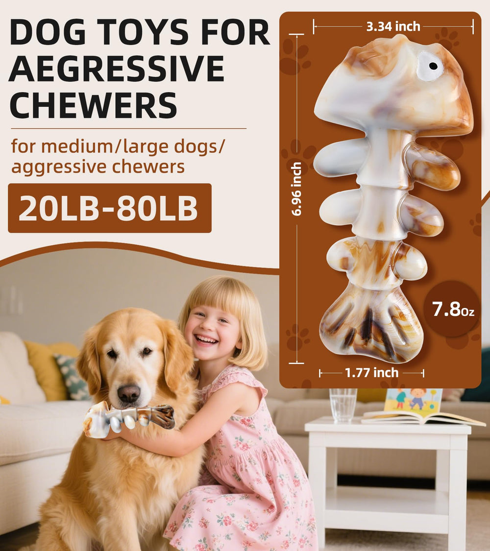 Reexsdfde nylon toy withstands vigorous chewing from medium to large dogs.