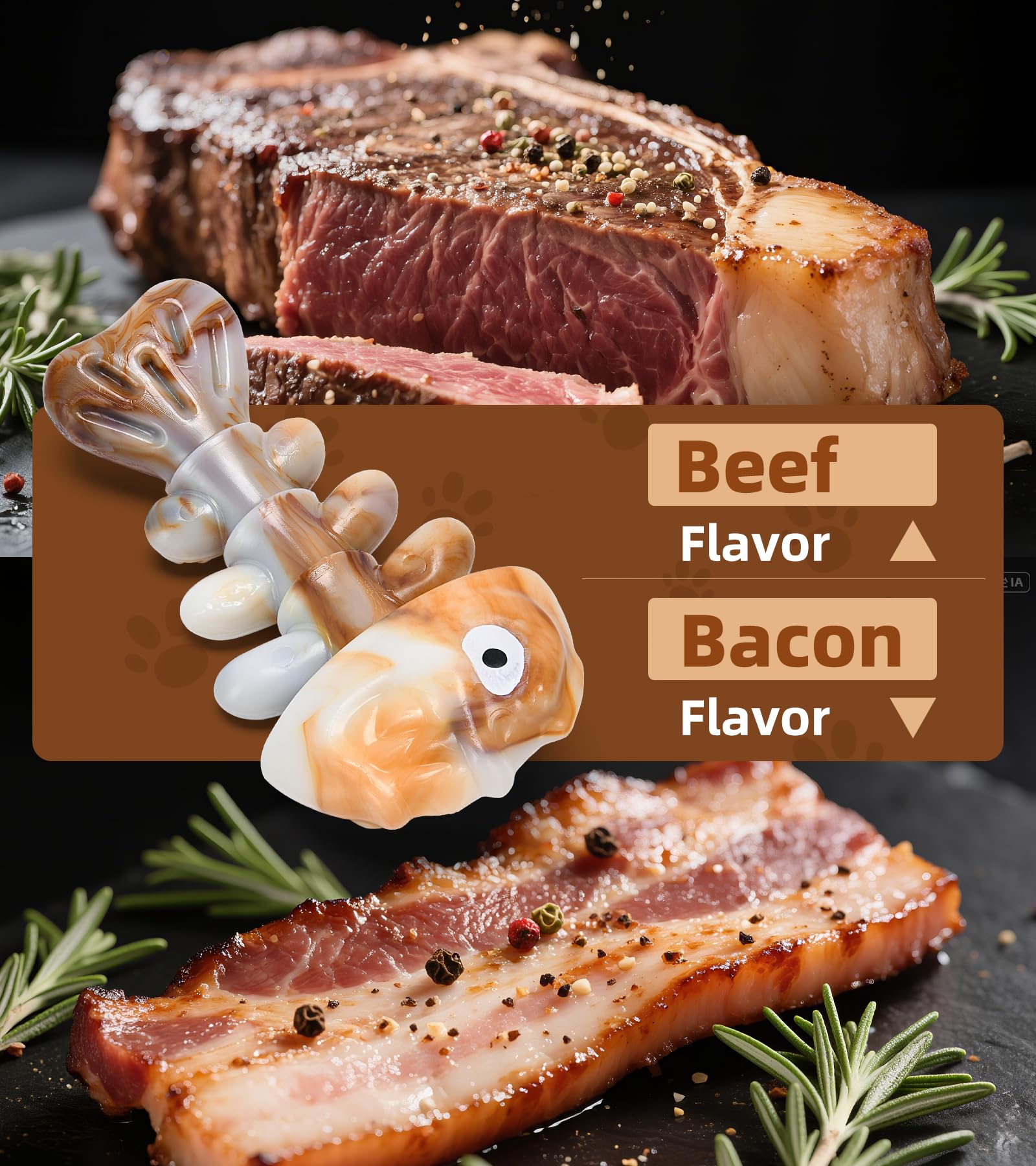 Reexsdfde real beef flavor sparks licking and sustained interest.