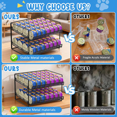 REFLYING 56 can capacity rack maximizes bulk storage for multi cat households