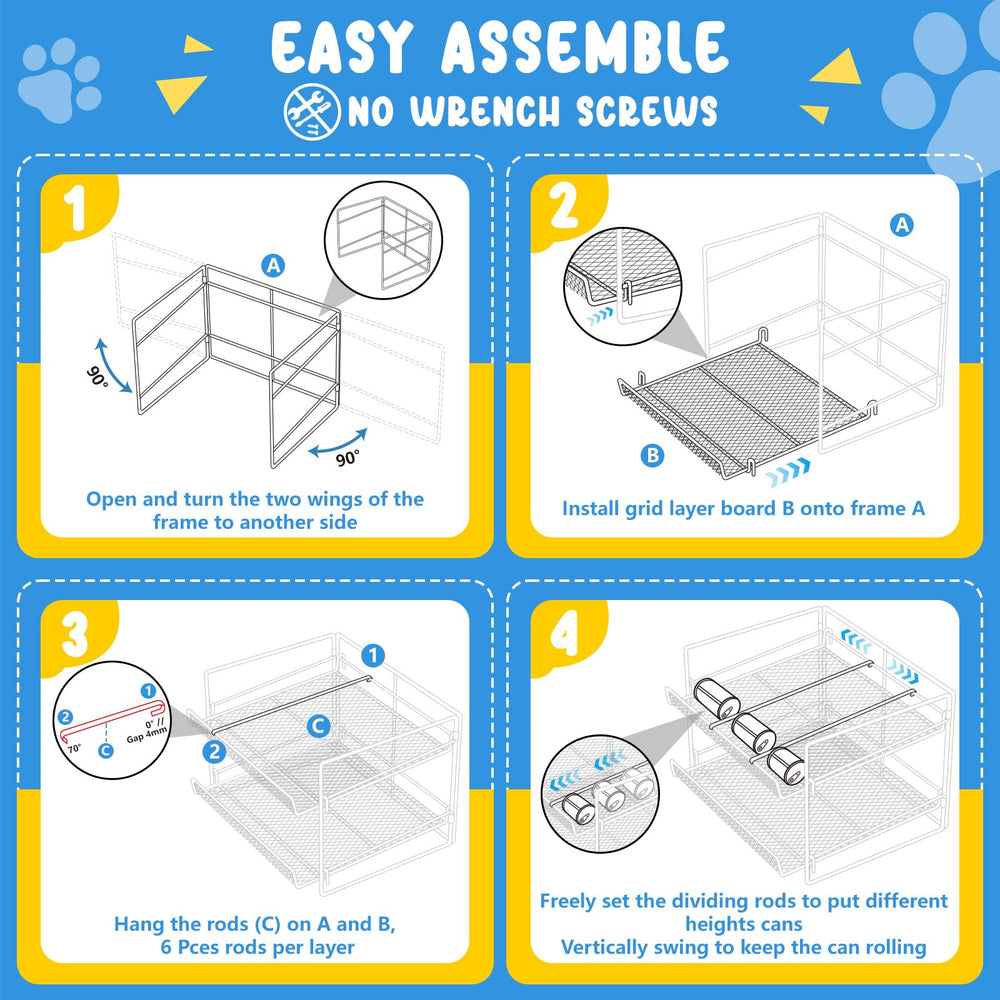 Reflying easy-clean metal organizer ready for humid kitchen use.