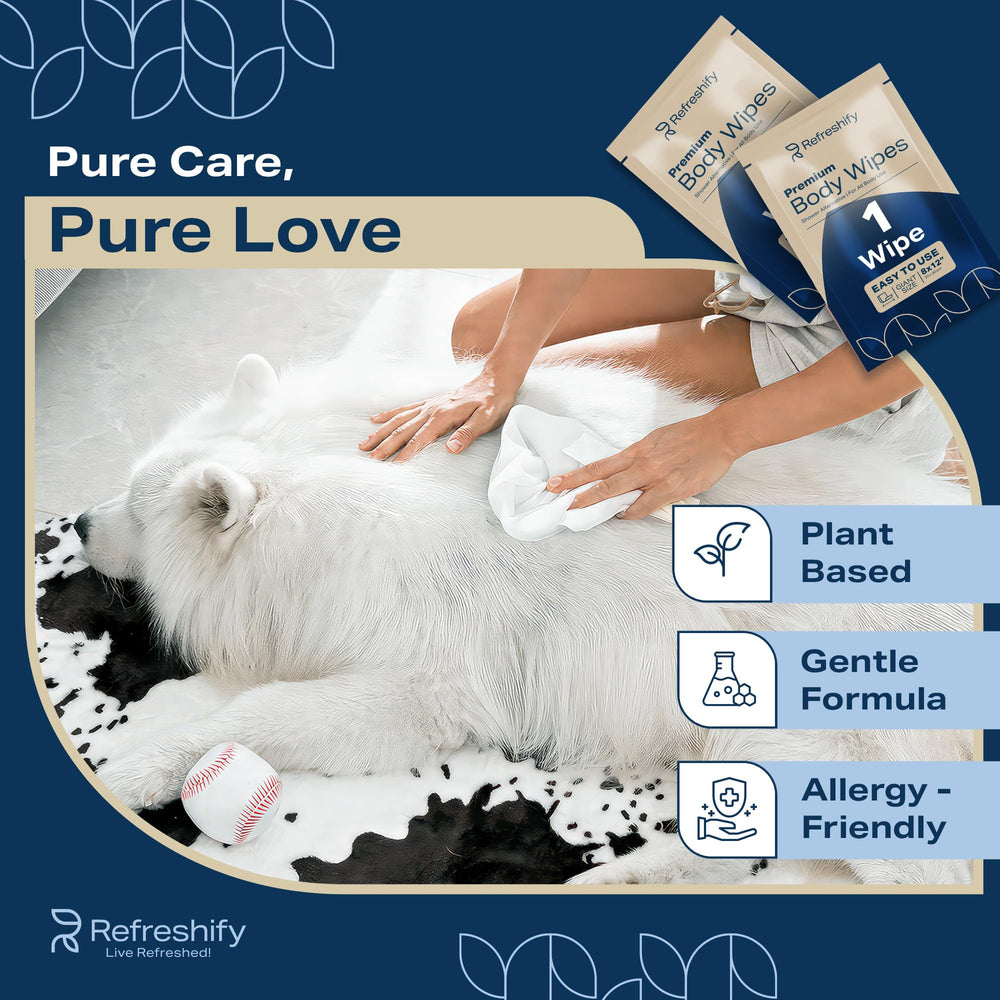 REFRESHIFY 400-pack—long-lasting wipes for daily pet care.
