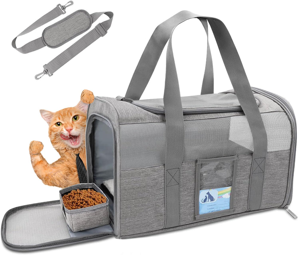 Refrze Cat Carrier with adjustable shoulder straps for comfort
