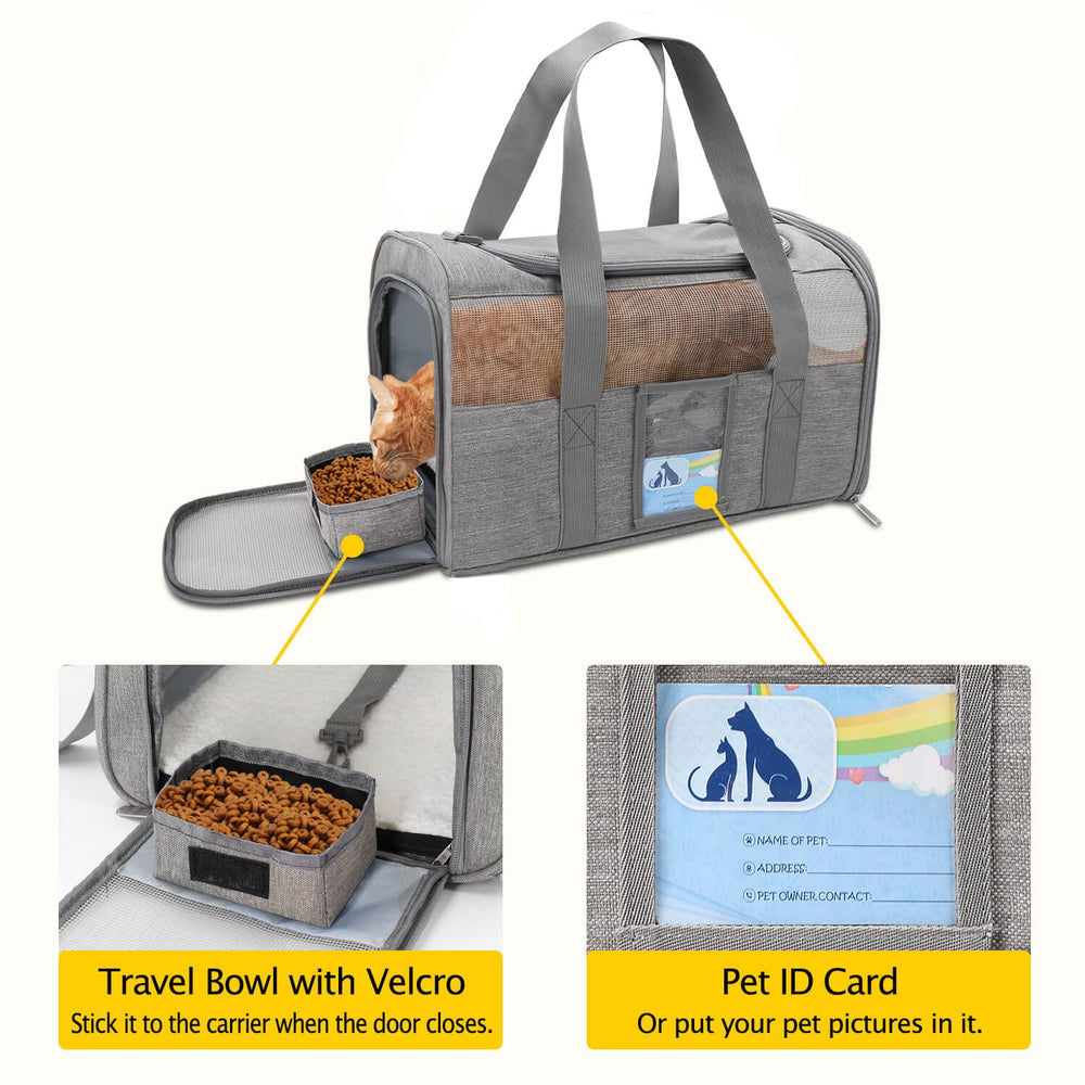 Refrze Cat Carrier made of durable Oxford fabric