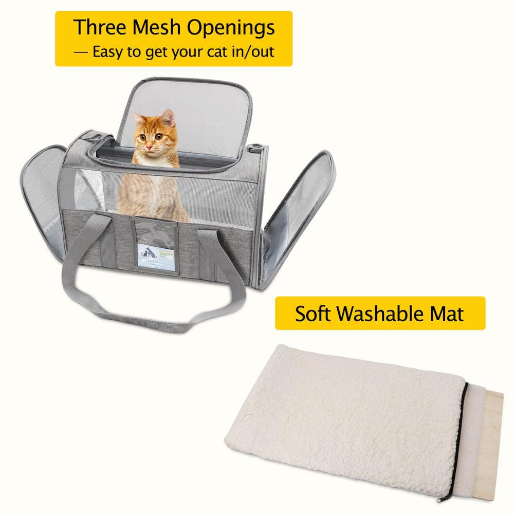 Refrze Cat Carrier features scratch-proof mesh for safety