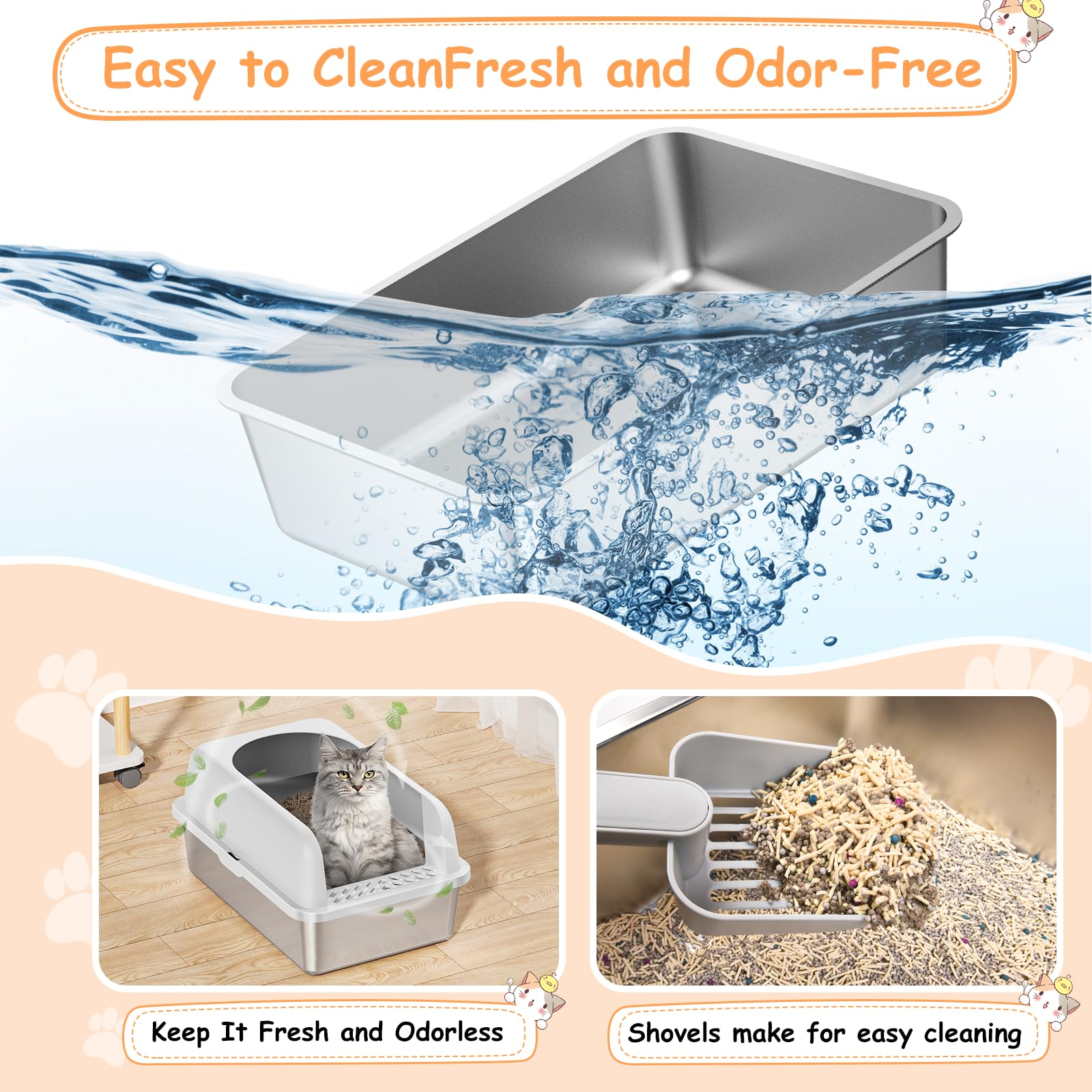 Refrze plastic high side lid included with the litter box