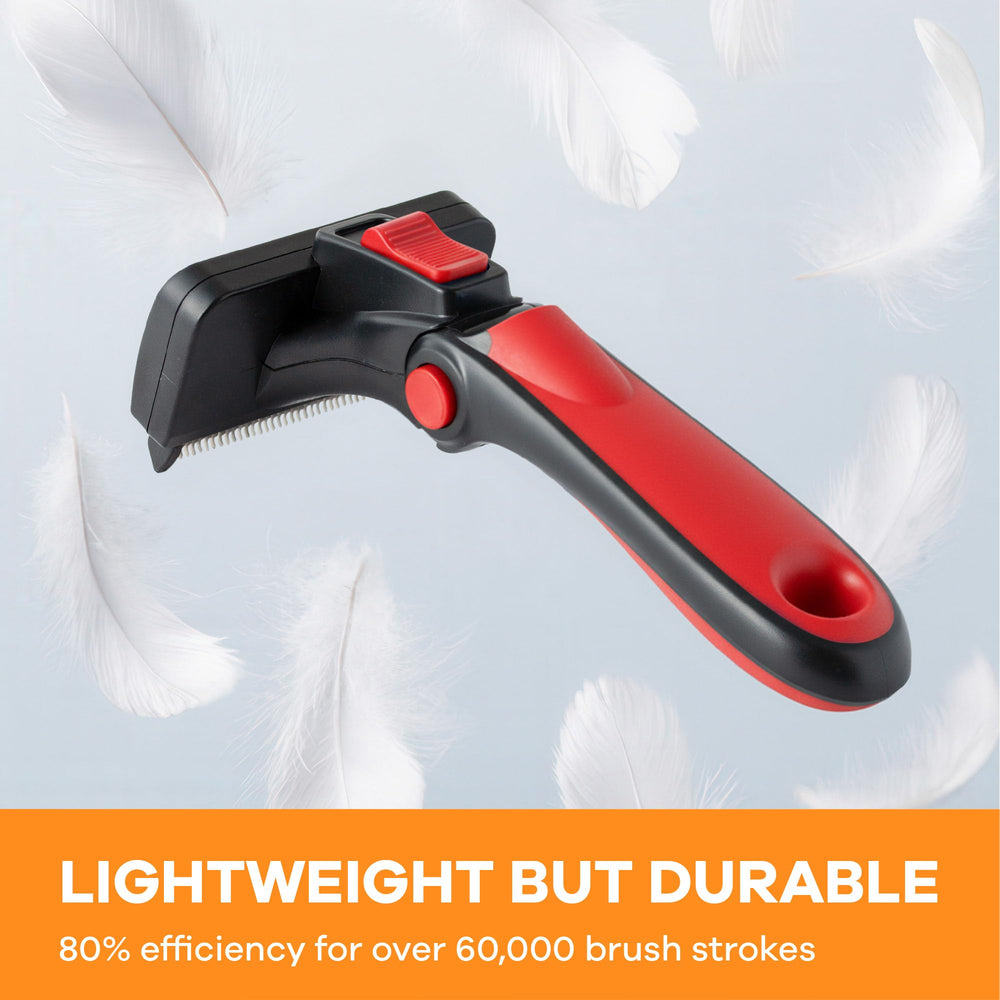 Durable build of Refuresh deshedding brush for years of grooming.