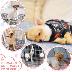 Reginary coral-velvet blanket provides a soft, warm surface for small pets.