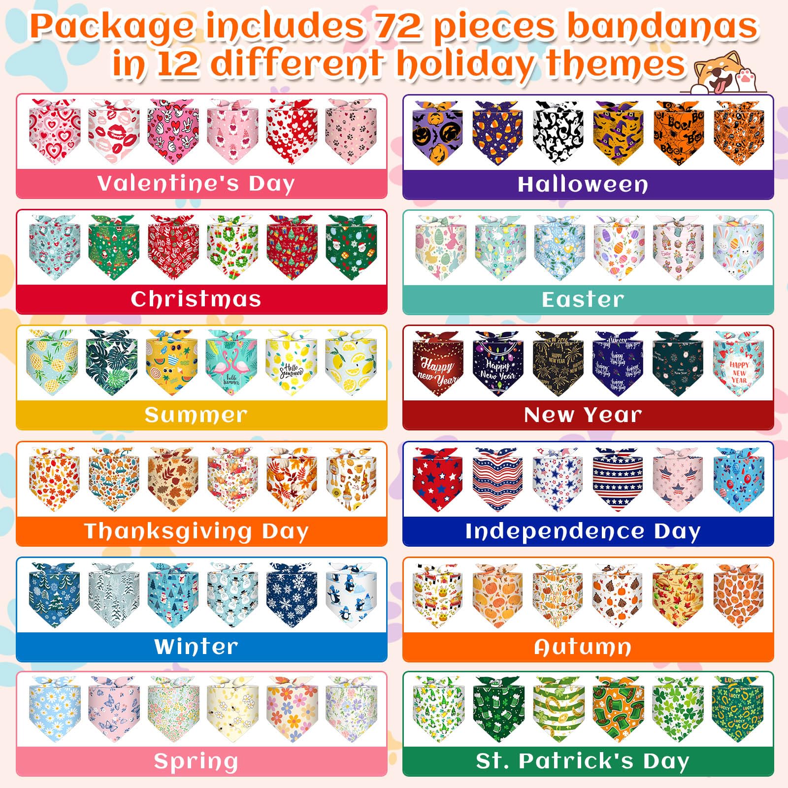 Reginary 65x45 cm bandana designed to fit most breeds securely.