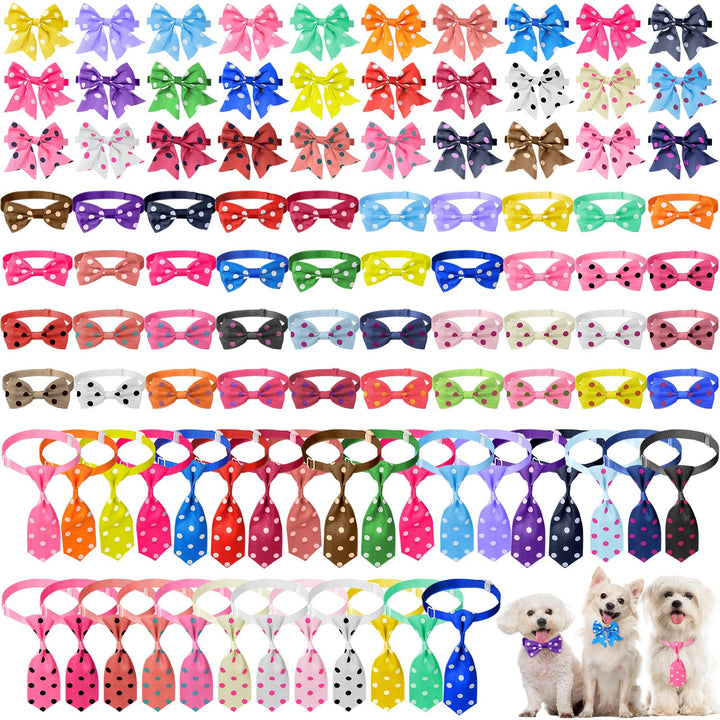 Reginary dog bow-tie set packaging showing diverse styles for daily wear